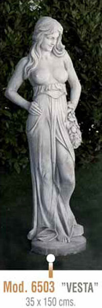 Figura/Estatua de Piedra VESTA Modelo 6503 - 35X150h.
