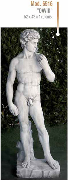 Figura/Estatua de Piedra DAVID Modelo 6516 - 52x40x170h.
