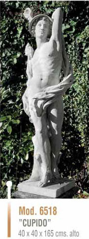 Figura/Estatua de Piedra CUPIDO Modelo 6518 - 40 x 40 x 165h..