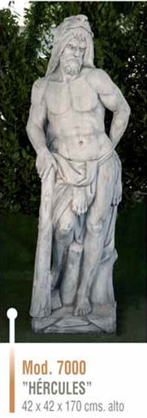 Figura/Estatua de Piedra HERCULES Modelo 7000 - 42 x 42 x 170h..