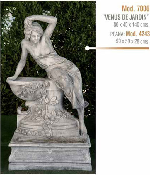 Figura/Estatua de Piedra VENUS DE JARDÍN Modelo 7006 /Peana 4243