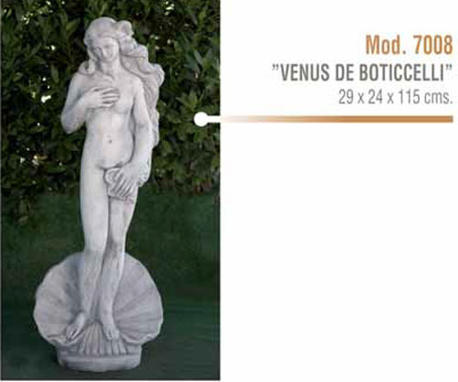 Figura/Estatua de Piedra VENUS DE BOTTICELLI Modelo 7008  - 19x16x87