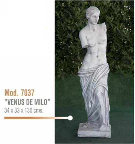 Figura/Estatua de Piedra VENUS DE MILO Modelo 7037 - 34x33x130h./23