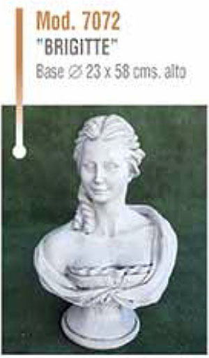 Figura/Estatua Busto de Piedra APOLO (7062) - ARLETTE (7063) - DAVID (7064) DIANA (7065)