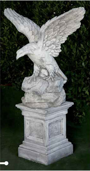 Figura/Estatua de Piedra AGUILA GRANDE Modelo 7101 Y Peana 4236