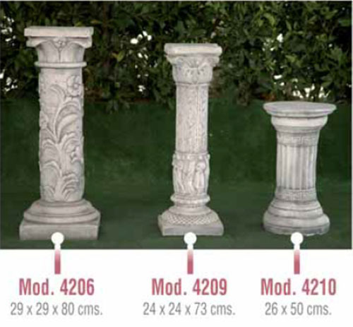 Columnas de Piedra/Hormigón Modelos 4206/4209/4210