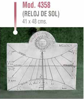 RELOJ DE SOL de Piedra/Hormigón  Modelo 4358 -