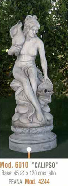 Figura/Estatua de Piedra Surtidor Modelo Calipso 6010 y Peana 4244
