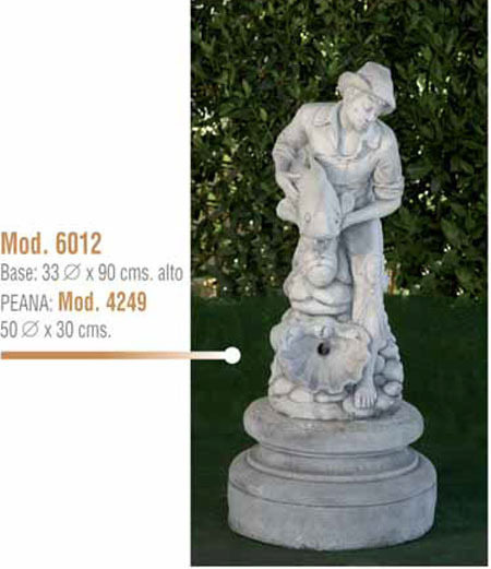 Figura/Estatua de Piedra Surtidor Modelo 6012 y Peana 4249