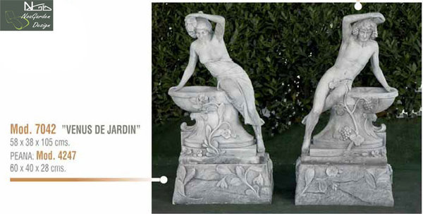Figura/Estatua de Piedra VENUS DE JARDÍN Modelo 7042 /Peana 4247